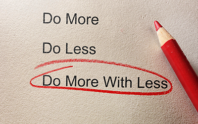Doing more with less