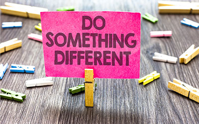Do Something Different sign